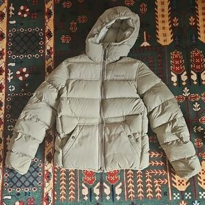 Filson Down Hooded Puffer Jacket in Light Sage